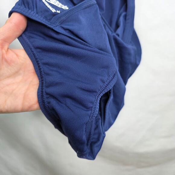 Speedo Women's Blue One Piece Endurance Flyback Solid Swimsuit Adult Size 6/32 - Picture 9 of 9